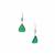 Green Agate Earrings in Sterling Silver 5cts