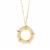Kaori Cultured Pearl Necklace in Gold Flash Sterling Silver (5mm x 4mm)