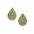 Seafoam Diamonds Earrings in 9K Gold 0.33cts