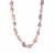 Naturally Bi-Coloured Baroque Fireball Pearl Sterling Silver Necklace (22 x 13mm)