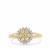 Fancy Intense Yellow Si, White Diamonds Ring in 9K Gold 0.50cts