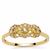 Champagne Diamonds Ring in 9K Gold 0.36ct