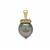 Tahitian Cultured Pearl Pendant with Blue Green Tourmaline in 9K Gold (9mm)