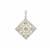 Serenite Pendant with White Zircon in Sterling Silver 3.55cts
