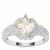 Serenite Ring with White Zircon in Sterling Silver 1.67cts