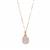 Type A Lavender Jadeite Necklace with White Topaz in Gold Tone Sterling Silver 7.11cts
