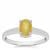 Thai Yellow Sapphire Ring in Sterling Silver 1.20cts