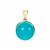 Amazonite Pendant in Gold Tone Sterling Silver 6.25cts (F)