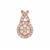 Natural Pink Diamonds Pendant in 9K Rose Gold 0.54ct