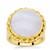 Blue Lace Agate Ring in Gold Plated Sterling Silver 10.25cts