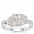 Serenite Ring with White Zircon in Sterling Silver 0.70ct
