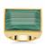 Congo Malachite Ring in Gold Plated Sterling Silver 13.10cts