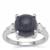 Bharat Sapphire Ring with White Zircon in Sterling Silver 7.65cts