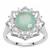Gem-Jelly™ Aquaprase™ Ring with White Zircon in Sterling Silver 2.75cts