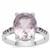 Rose De France, Zambian Amethyst Sterling Silver Ring 5cts 