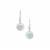 Gem-Jelly™ Aquaprase™ Earrings with White Sapphire in Sterling Silver 7.35cts