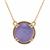 Purple Moonstone Necklace  in 9K Gold 5.90cts
