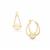 Golden South Sea Cultured Pearl Earrings in 9K Gold (8mm)