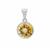 Diamantina Citrine Pendant  in Sterling Silver 3.20cts