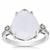 Golconda Quartz Ring with White Zircon in Sterling Silver 5.72cts