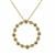 Champagne Diamonds Pendant Necklace with Golden Ivory Diamonds in 9K Gold 0.36cts