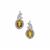 Xia Heliodor Earrings with White Zircon in Sterling Silver 1.75cts