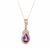 Pink Sapphire Necklace with Diamonds in 18K Gold 2.93cts