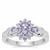 Tanzanite Ring in Sterling Silver 0.79cts
