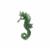 Lehrer Sea Horse Carvings Green Quartz with Diamond 2.21cts