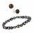 Baroque Freshwater Cultured Pearl with Black Freshwater Cultured Pearl Set of Earrings And Bracelet in Sterling Silver