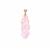 Rose Quartz Pendant in Rose Gold Tone Sterling Silver 45.20cts