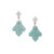 Amazonite Earrings in Two Tone Gold Plated Sterling Silver 18.62cts