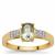 Paraiba Tourmaline Ring with Diamond in 18K Gold 0.90ct
