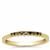 Black Diamonds Ring in Gold Plated Sterling Silver 0.12cts