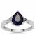 Madagascan Blue Sapphire Ring in Sterling Silver 1.90cts