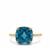 London Blue Topaz Ring in 9K Gold 7.10cts