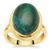 Chrysocolla Ring in Gold Plated Sterling Silver 9cts