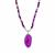 Purple Banded Agate Necklace in Sterling Silver 245.80cts