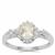 Serenite Ring with White Zircon in Sterling Silver 0.87ct
