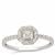 SI Diamond Ring in 18K White Gold 0.50ct