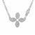 White Zircon Necklace in Sterling Silver 0.60ct