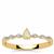 Natural Yellow Diamond Ring White Diamonds with in 9K Gold 0.25cts