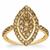 Cape Champagne Diamonds Ring in 9K Gold 1.20cts