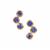 AA Tanzanite Earrings in 9K Gold 1.65cts 