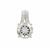 Himalayan Beryl Pendant with White Zircon in Sterling Silver 1.90cts