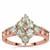 Aquaiba™ Beryl Ring With Cherry Blossom™ Morganite in 9K Rose Gold 1.15cts