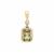 Csarite® Pendant with White Zircon in 9K Gold 1.70cts