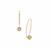 Optic Quartz Earrings in Gold Plated Sterling Silver 1.75cts