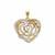 White Topaz Pendant in Gold Plated Sterling Silver 0.80cts