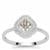 Brown Diamonds Ring in Sterling Silver 0.06ct